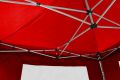 Zahradní párty stan nůžkový PROFI 3x3 m červený + 2 boční stěny