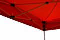Zahradní párty stan nůžkový PROFI 3x3 m červený + 2 boční stěny