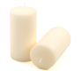 Krémová parafínová svíčka 15 cm, 65 h hoření, sada 4 ks