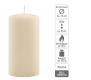 Krémová parafínová svíčka 15 cm, 65 h hoření, sada 4 ks