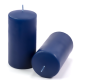 Modrá parafínová svíčka 15 cm, 65 h hoření, sada 2 ks
