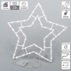Sada okenních obrázků hvězda + sněhulák, teple bílá, 2 ks