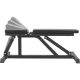 Gorilla Sports Polohovatelná lavička, 119 cm, černá