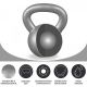 Gorilla Sports Sada kettlebell činek, litina, 12 a 16 kg