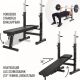 Gorilla Sports Posilovací lavice + nakládací set 100 kg