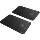 Gorilla Sports Sada 2 podložek na jógu, černé, 101 x 60 x 1
