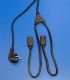 Kabel síťový Roline 220V rozdvojka na 2x PC 220V 3pin(F)