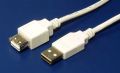 Kabel Value USB 2.0 prodlužovací A-A 3m, bílý/šedý