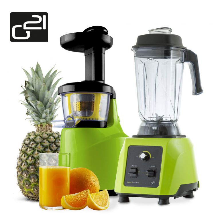 Set G21 Perfect smoothie + perfect juicer green