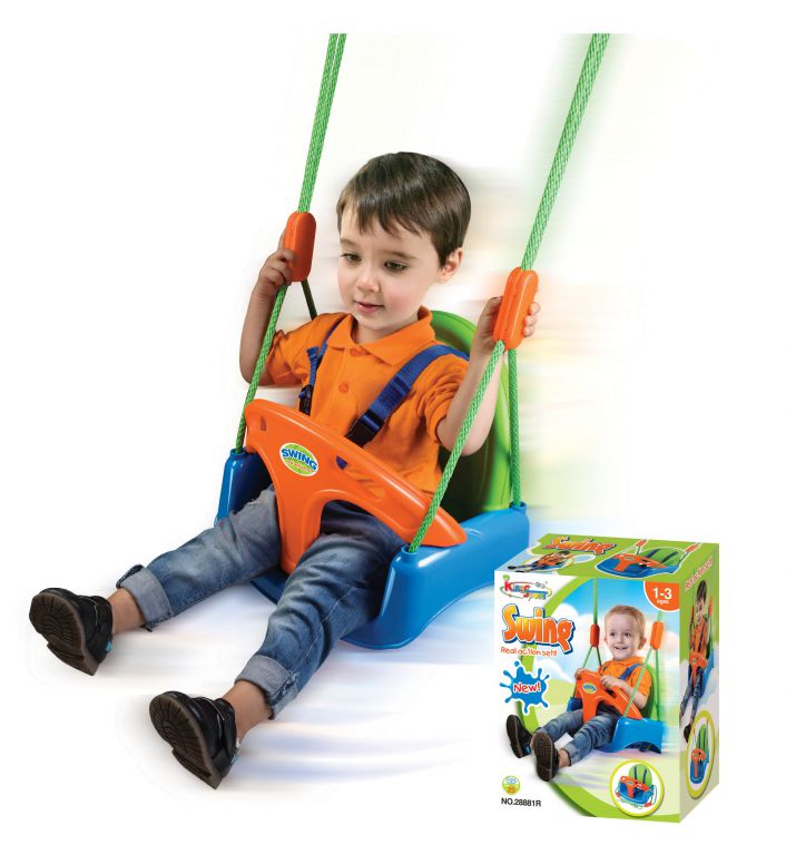 Houpačka G21 Houpačka se zábranou modro-zeleno-oranžová Houpačka G21 Houpačka se zábranou modro-zeleno-oranžová