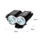 LED čelovka Solight WN19 cyklo a čelová svítilna, 1100lm, 2x Cree XML-T6 LED, Li-Ion