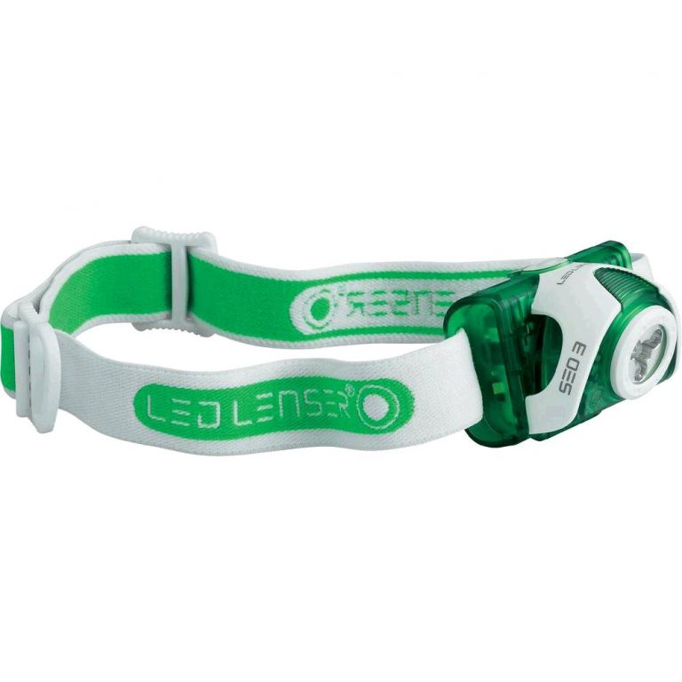 LED čelovka Ledlenser SEO3 zelená, 3x AAA LED čelovka Ledlenser SEO3 zelená, 3x AAA