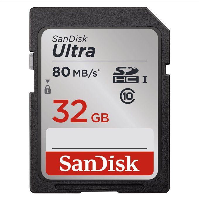 Paměťová karta Sandisk Ultra SDHC Class 10 UHS-I 80 MB/s 32GB