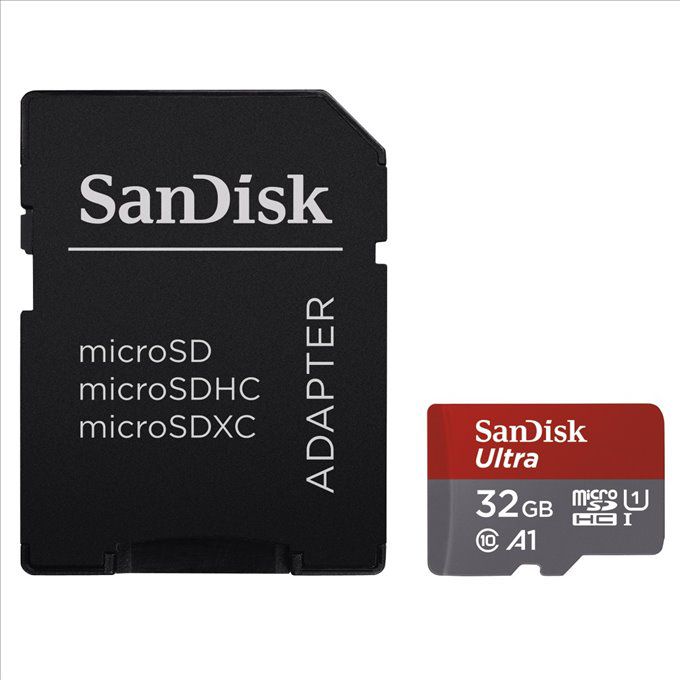 Paměťová karta Sandisk Ultra microSDHC 32GB 98 MB/s A1 Class 10 UHS-I, Android, Adaptér