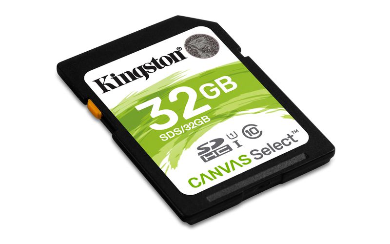 Paměťová karta Kingston SDHC Canvas Select CL10 UHS-I 32GB, 80R