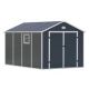Zahradní domek G21 PAH 882 - 241 x 366 cm, plastový, šedý