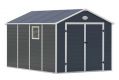 Zahradní domek G21 PAH 882 - 241 x 366 cm, plastový, šedý