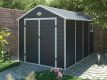 Zahradní domek G21 PAH 882 - 241 x 366 cm, plastový, šedý