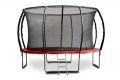 G21 Trampolína SpaceJump 366 cm, červená + příslušenství