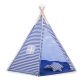 Dětský stan Teepee Zig Zag, modro-bílá