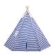 Dětský stan Teepee Zig Zag, modro-bílá