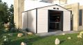 Zahradní domek, 340 x 319 cm, béžovo šedý