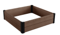 KETER Vyvýšený záhon Maple square hnědý, 106 x 32 x 106 cm