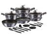 Berlingerhaus Sada nádobí s mramorovým povrchem, 17 ks