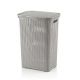 Koš na prádlo KELA 60 l, plast, světle šedý