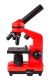 Mikroskop Levenhuk Rainbow, 2 L, zvětšení 400 x, červený