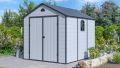 G21 Zahradní domek Boston, 241 x 238 x 278, světle šedý