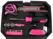 Sada nářadí Sixtol HOME PINK, 66 kusů