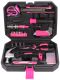 Sada nářadí Sixtol HOME PINK, 66 kusů