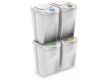 Odpadkový koš Prosperplast SORTIBOX, 4 x 35 l, bílý