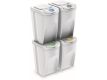 Odpadkový koš Prosperplast SORTIBOX, 4 x 35 l, bílý