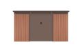 G21 Zahradní domek GRAH, 483 - 340 x 142 cm, hnědý
