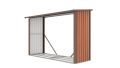 G21 Přístřešek na dřevo WOH 335, hnědý, 242 x 89 cm