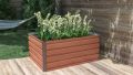 G21 Vyvýšený záhon Daisy, 120 x 90 x 52 cm, plechový, hnědý