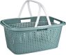 Excellent Koš na prádlo s rukojeťmi, 60 x 40 cm, zelený