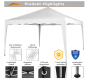Zahradní stan nůžkový INSTENT BASIC 3x3 m + 2 bočnice, bílý