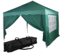  Zahradní stan nůžkový INSTENT BASIC 3x3 m + 2 bočnice, tmavě zelený