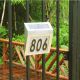 Solární zahradní domovní číslo s LED osvětlením
