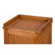 Zahradní truhla včetně polstrování, 43 x 55 x 62 cm