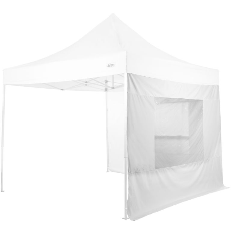 Sada dvou bočních stěn pro zahradní stany STILISTA, bílá, 3 x 3 m