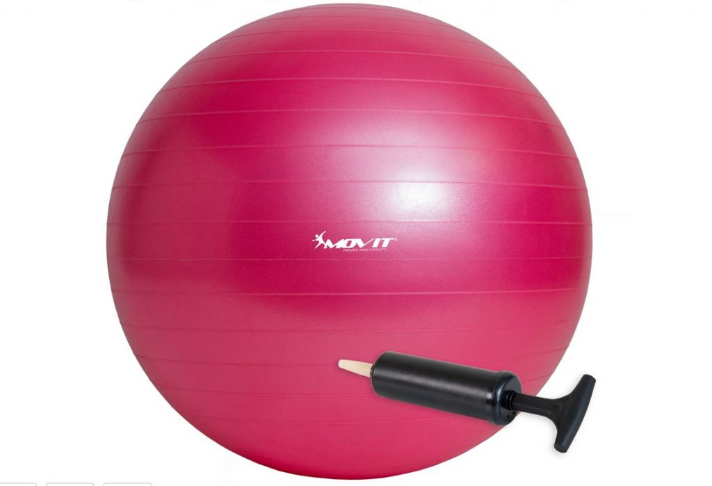 Gymnastický míč MOVIT - růžový 75 cm