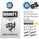 MOUNTY® Nástěnný polohovatelný držák na TV, 66 - 132,1 cm