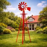 Větrný mlýn červený, 245 cm
