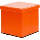 Taburet s úložným prostorem, oranžová