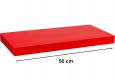 Stilista nástěnná police Volato, 50 cm, lesklá červená