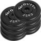 Set jednoručních litinových činek MOVIT 2 x 30 kg